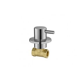 Flova Levo Wall Mounted Hot Shut Off Valve Brushed Nickel